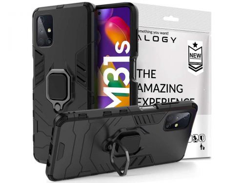 Etui alogy stand ring armor do samsung galaxy m31s czarne