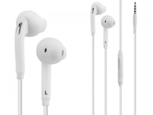Słuchawki przewodowe in-ear fit białe