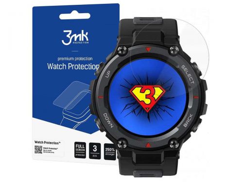 Folia ochronna x3 3mk watch protection do xiaomi amazfit t-rex pro