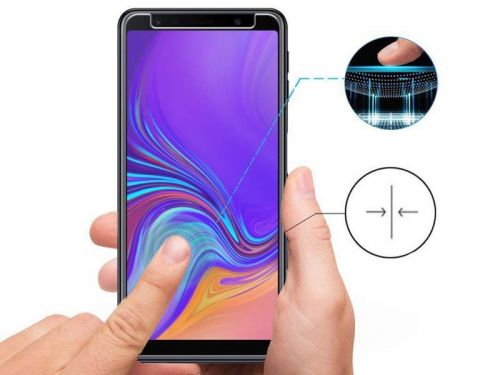 Szkło hartowane alogy + szkło na tył obiektyw do samsung galaxy a7 2018 a750