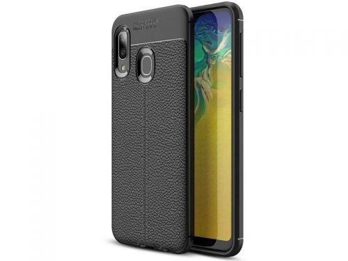 Etui alogy leather armor do samsung galaxy a20e czarne + szkło alogy