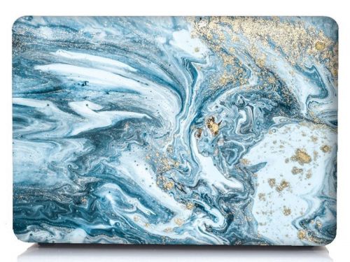 Etui alogy hard case marble do macbook air 13 2019 marmur niebieski 019