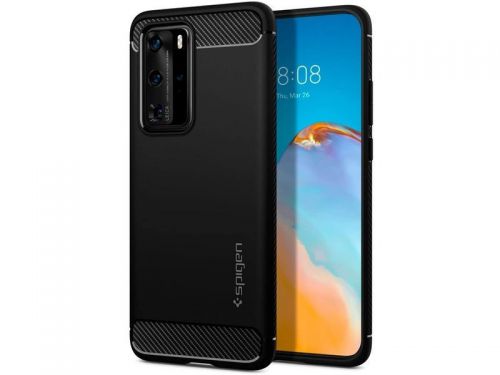 Etui spigen rugged armor do huawei p40 pro matte black + szkło mocolo 3d