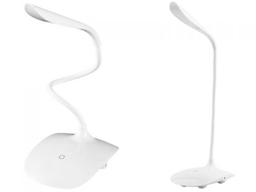Lampka biurkowa led fashion wide na biurko biała