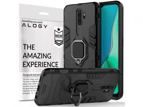 Etui alogy stand ring armor do oppo a9/ a5 2020 czarne