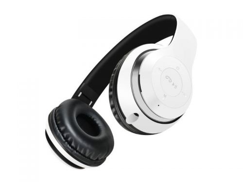 Słuchawki bezprzewodowe bt-09 biało-czarne