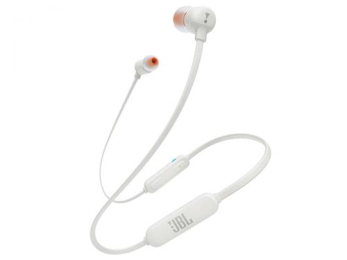 Słuchawki bezprzewodowe bluetooth jbl by harman t110bt mikrofon białe