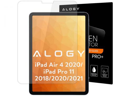 Szkło hartowane alogy 9h na ekran do ipad air 4 2020/ ipad pro 11 2018/ 2020/ 2021