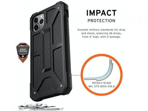 Etui uag urban armor gear monarch iphone 11 pro max black carbon fiber