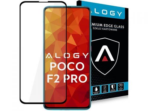 Szkło alogy full glue case friendly do xiaomi poco f2 pro czarne