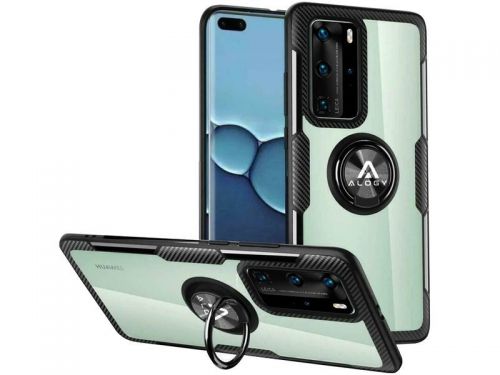 Etui alogy ring holder clear armor do huawei p40 pro czarne