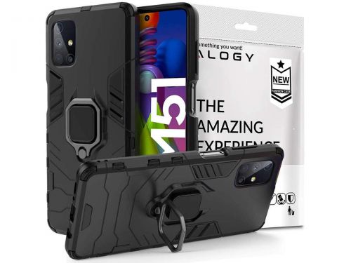 Etui alogy stand ring armor do samsung galaxy m51 czarne