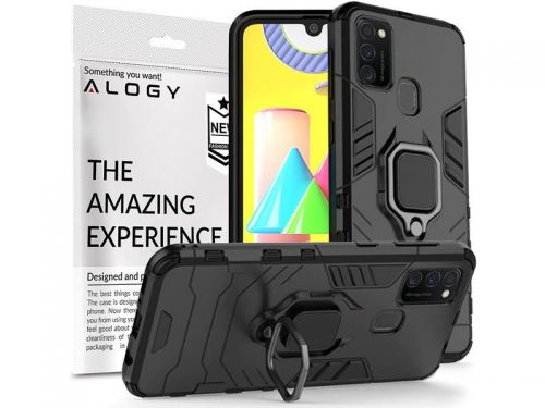 Etui alogy stand ring armor do samsung galaxy m21 czarne