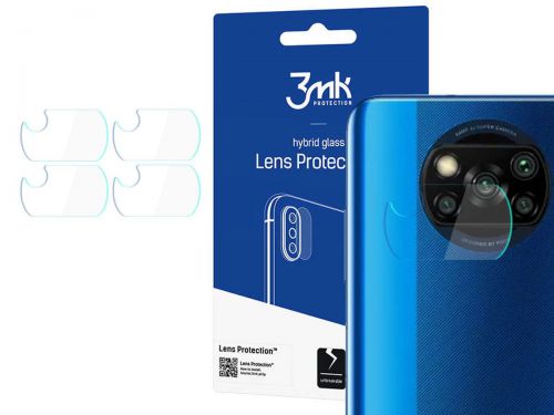 Szkło x4 na kamerę obiektyw 3mk lens protection do xiaomi poco x3 nfc