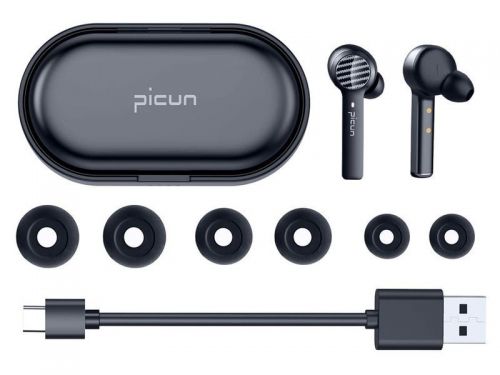 Słuchawki bezprzewodowe picun w16 bluetooth ze stacją dokującą czarne