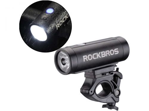 Lampka rowerowa światło wodoodporna rockbros r1-800 czarna