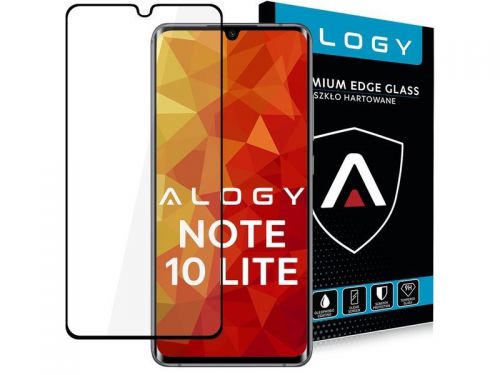 Szkło alogy full glue case friendly do xiaomi mi note 10 lite czarne