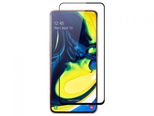 Szkło hartowane alogy full glue do samsung galaxy a80/a90 czarne